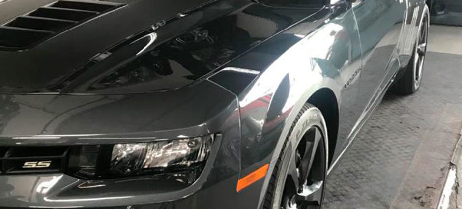 Jogo de Rodas Pintado Preto Fosco – Automóvel Camaro