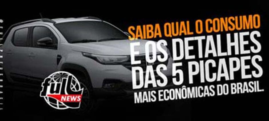 As 5 picapes mais econômicas do Brasil