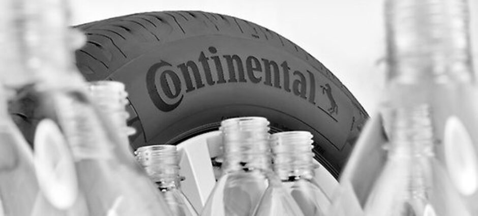 Pneus feitos de garrafas PET recicladas da Continental