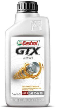 Óleo do Motor 15W40 Castrol GTX Diesel Api Ci4 Semissintético 1L